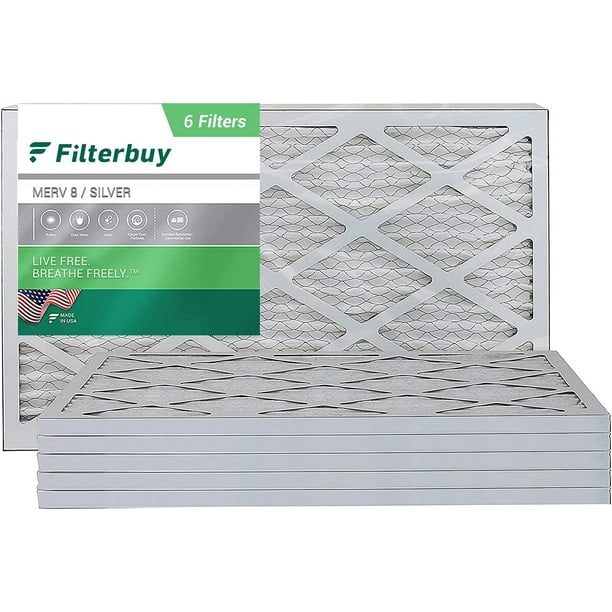 Nordic Pure 24x25x2 Exact MERV 8 Pleated AC Furnace Air Filters 4 Pack 